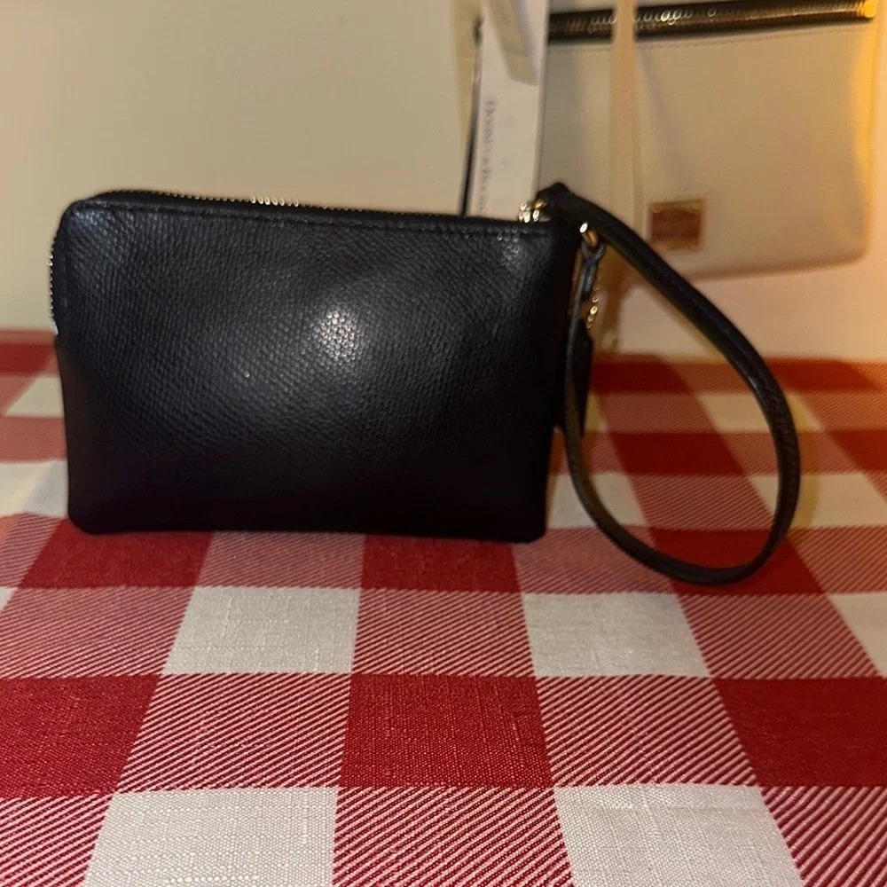 Coach Midnight Blue Wristlet EUC - Picture 6 of 7